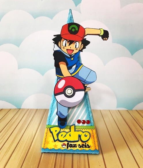Kit: 45 Lembrancinhas Personalizado Pokémon