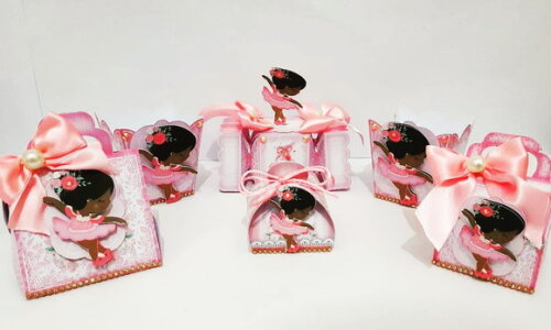 Kit: 60 Lembrancinhas Personalizadas Bailarina