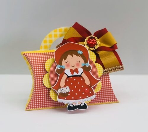Kit: 60 Lembrancinhas Personalizadas Chapeuzinho Vermelho