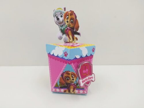 Kit: 60 Lembrancinhas Personalizadas Patrulha Canina Menina