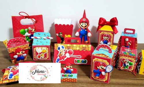 Kit:45 Lembrançinha - Super Mario