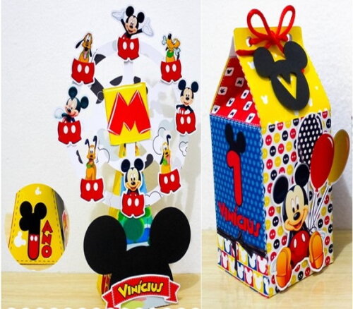 Kit:68 Lembrancinhas Personalizadas Turma do Mickey Especial
