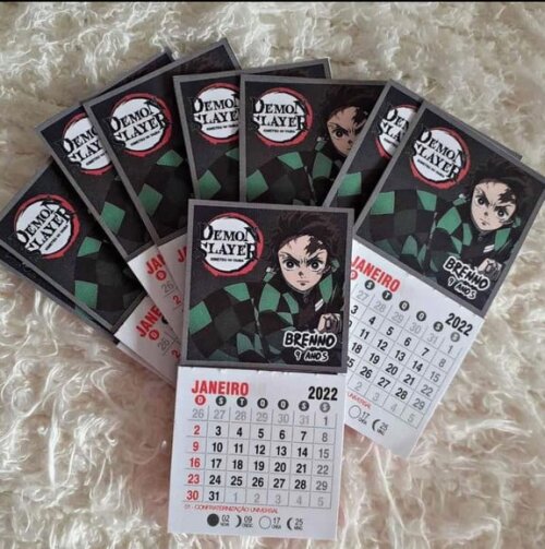 Mini Calendário Ímã De Geladeira Brinde