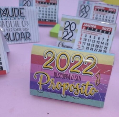Mini Calendário de Mesa Brinde Personalizado