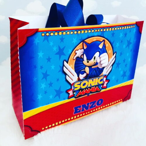 Sacolinha Personalizad Sonic (offset/fosco)