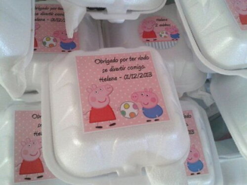 Rótulo para Marmitinha de Isopor e Plástica| Festa Infantil