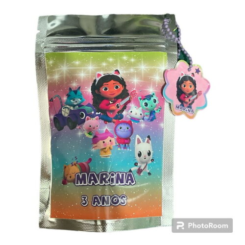 Saquinhos Personalizados Metalizado Zip Lock - a Casa Magica