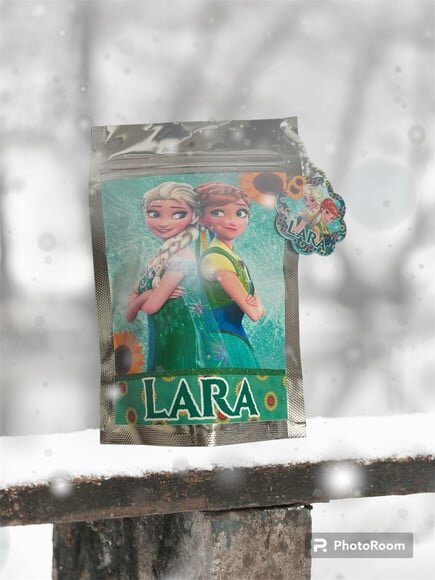 Saquinhos Personalizados Metalizado Zip Lock -frozen