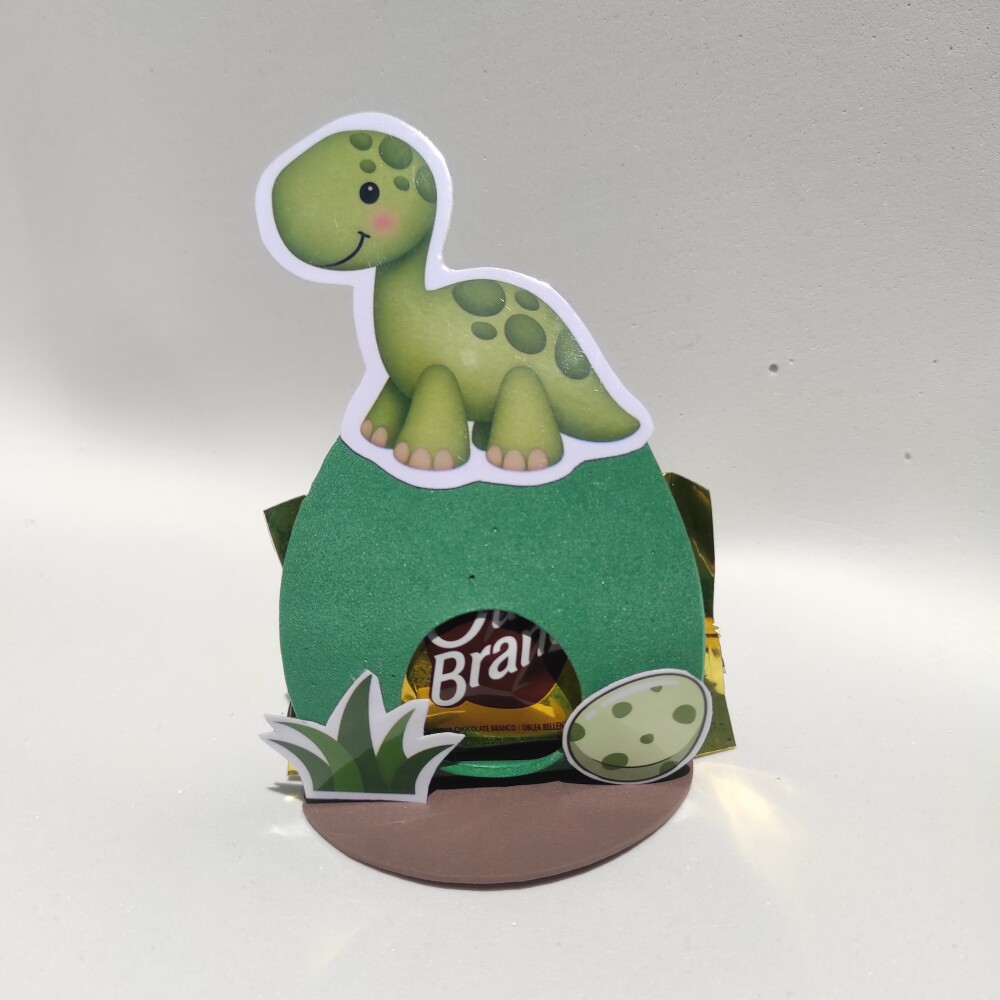 Porta Bombom Dino Baby | Lembrancinha Dinossauro Baby em EVA