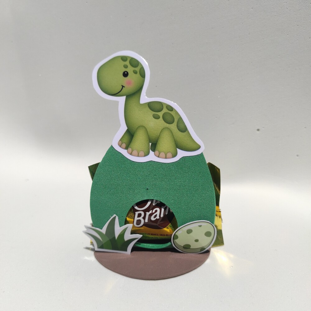 Porta Bombom Dino Baby | Lembrancinha Dinossauro Baby em EVA