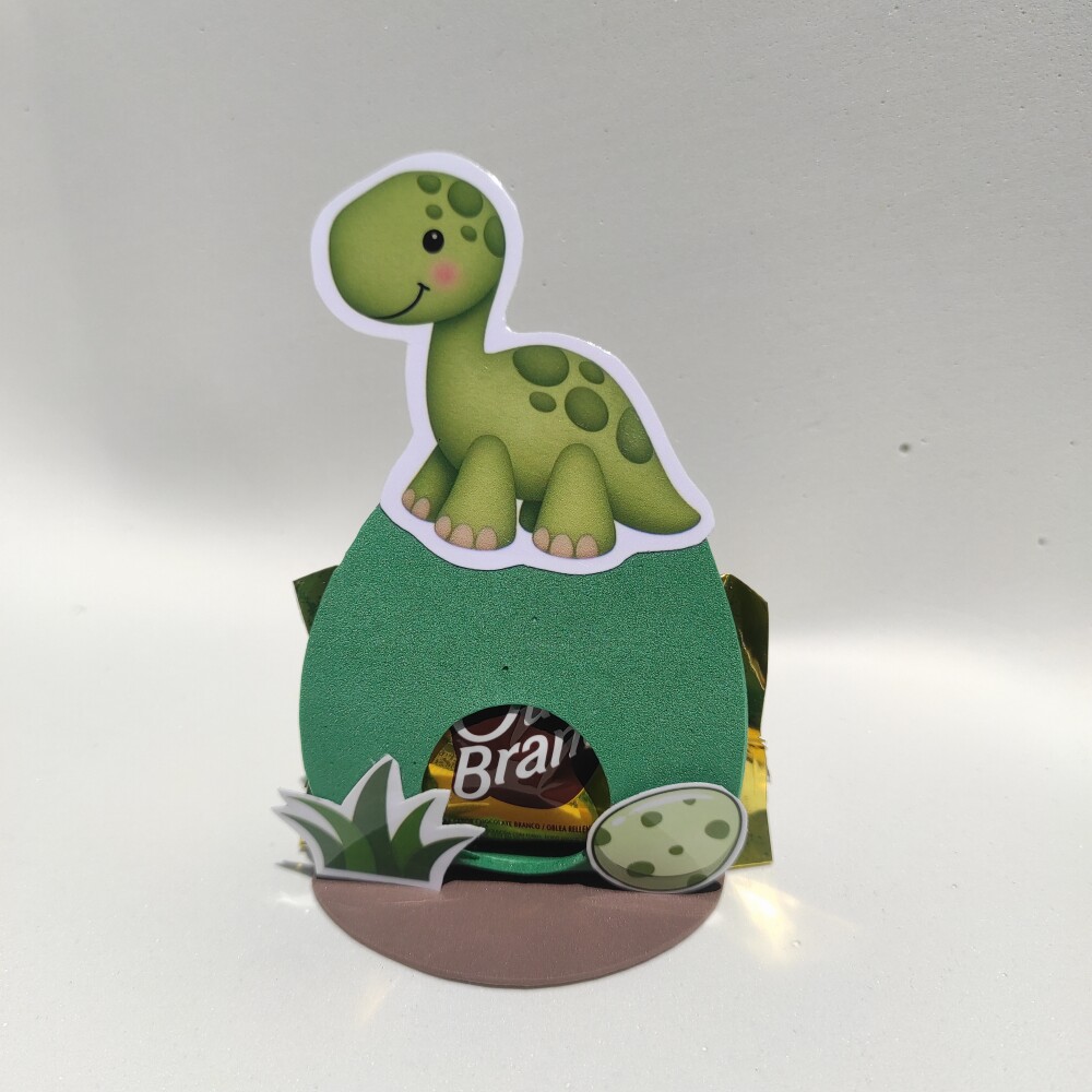 Porta Bombom Dino Baby | Lembrancinha Dinossauro Baby em EVA