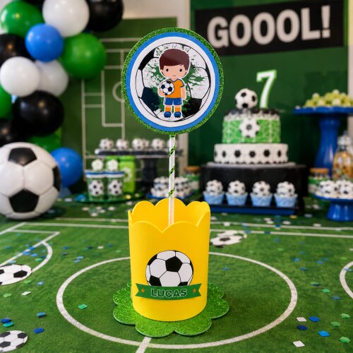 10 Centros de Mesa Futebol Copa em Eva