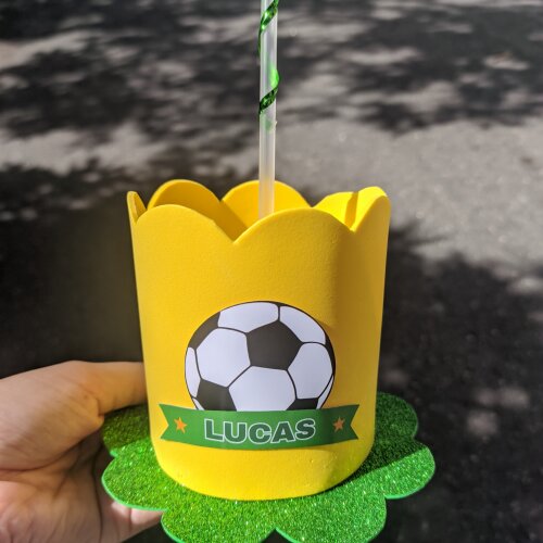 10 Centros de Mesa Futebol Copa em Eva
