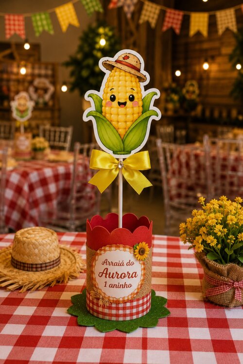 10 Centros de Mesa Arraial  Luxo Enfeite Festa Junina