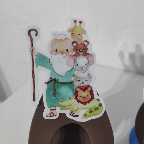 Porta Bombom Noé com Nome Personalizado| Lembrancinha Noé