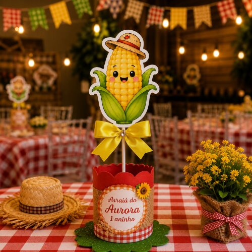 10 Centros de Mesa Arraial  Luxo Enfeite Festa Junina