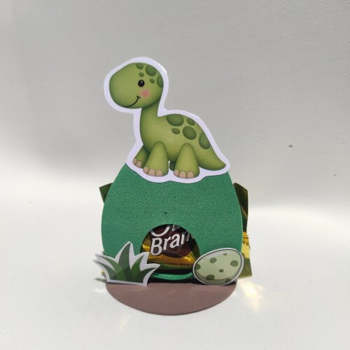 Porta Bombom Dino Baby | Lembrancinha Dinossauro Baby em EVA