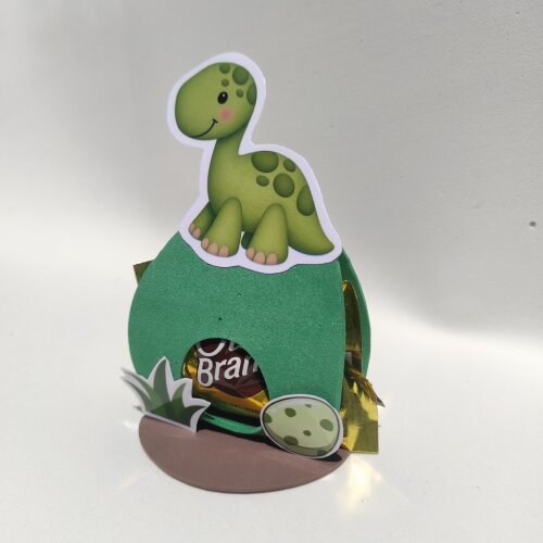 Porta Bombom Dino Baby | Lembrancinha Dinossauro Baby em EVA