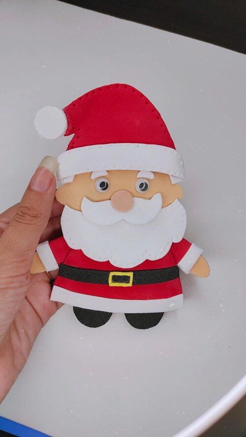 Aplique Papai Noel Bonequinho Papai Noel Decoração Natal (13x11) em eva