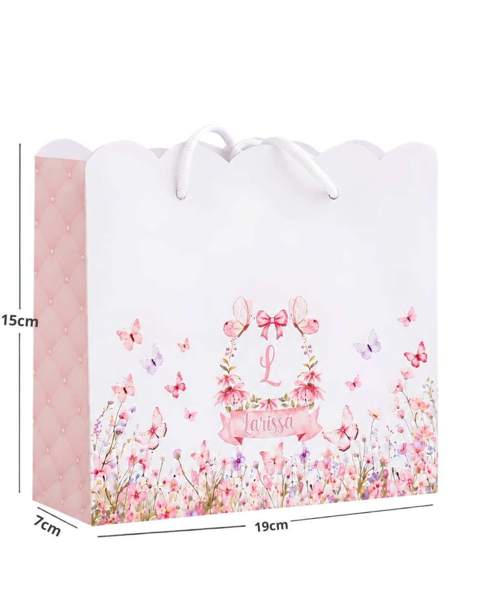 Kit 20 Sacolinhas Personalizadas Jardim Amarelo para Festa Infant