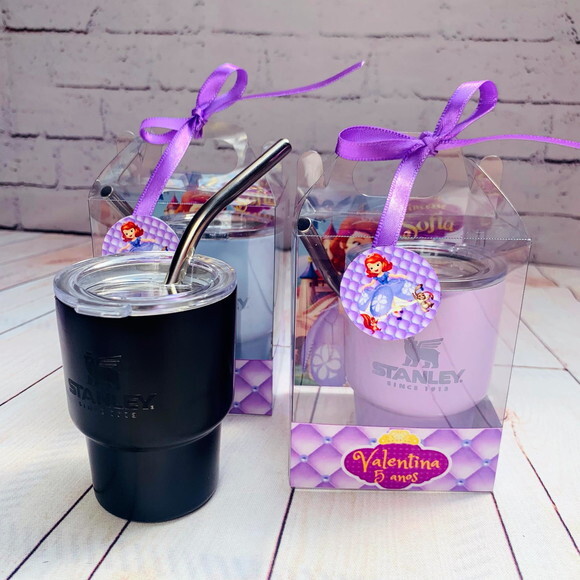 Mini Copo Térmico com Caixa PersonalizadA Diversos tema 10 UNIDA