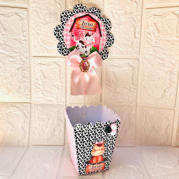 15 Centros de Mesa Fazendinha Rosa