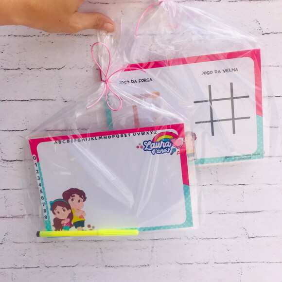 25 Lousa Mágica Personalizada 3 Jogos - Diversos Temas