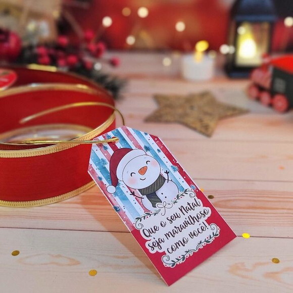 50 Tags Feliz Natal para Presente