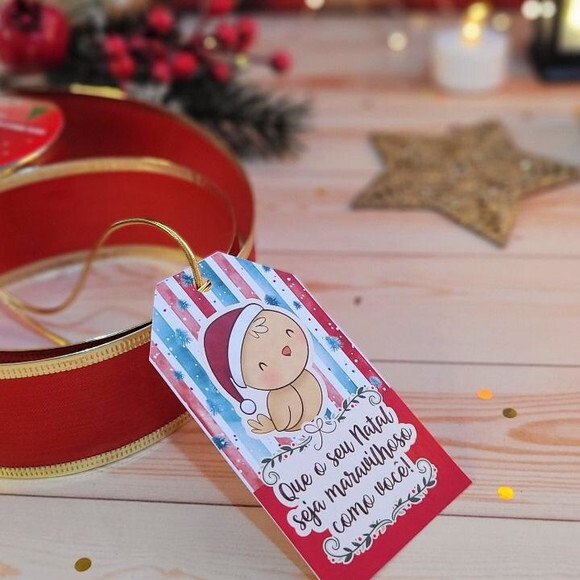 50 Tags Feliz Natal para Presente