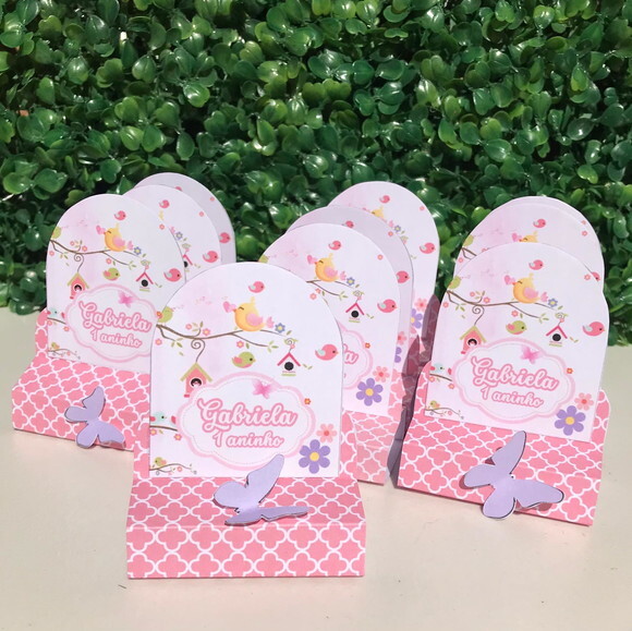 Caixa Bis Duplo Personalizado Jardim Encantado