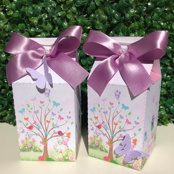 Caixa Milk Personalizada Jardim das Borboletas