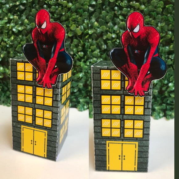 Caixa Personalizada Prédio do Homem Aranha