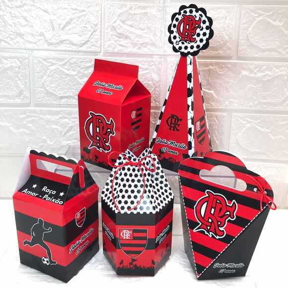 Caixas Personalizadas, Times de Futebol. Kit 40 Caixas