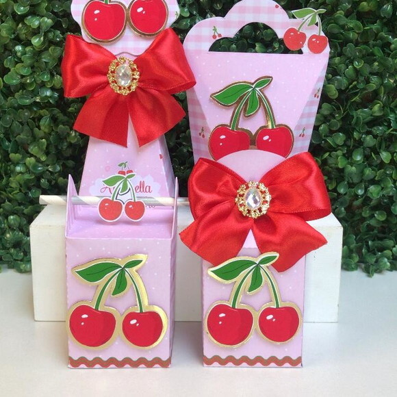 Cerejinha Kit 20 Caixas Personalizado Luxo