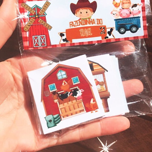Jogo da Memória Fazendinha Personalizado em Diversos Temas.