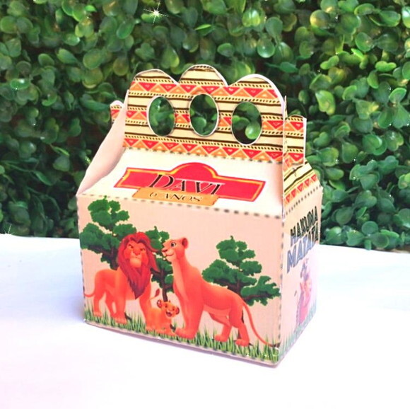 Kit 15 Caixas o Rei Leão Personalizado
