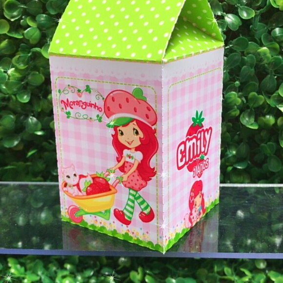 Kit 20 Caixas Personalizada Moranguinho
