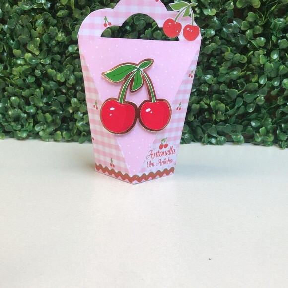 Kit 30 Caixas Personalizada Cerejinha