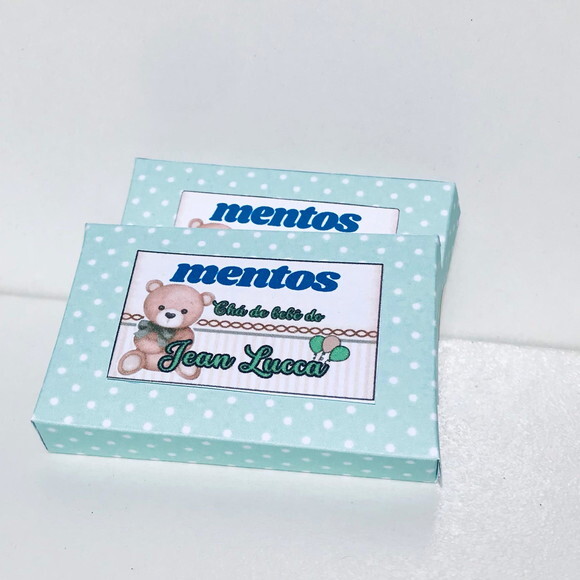 Kit Personalizado Chá de Bebê Ursinho 40 Itens.