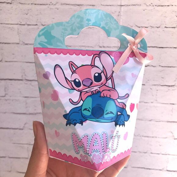 Kit Stitch e Angel 50 Caixas Personalizadas