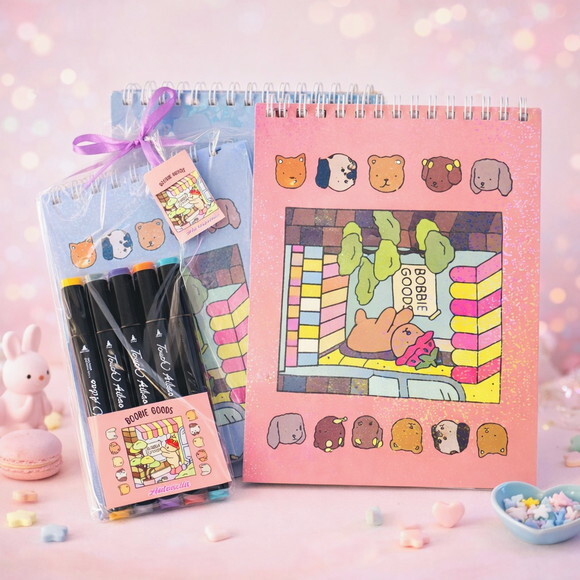 Livro de Colorir Bobbie Goods com Canetinhas