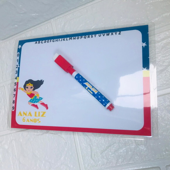 Lousa Mágica Personalizada Diversos Temas -frente e Verso