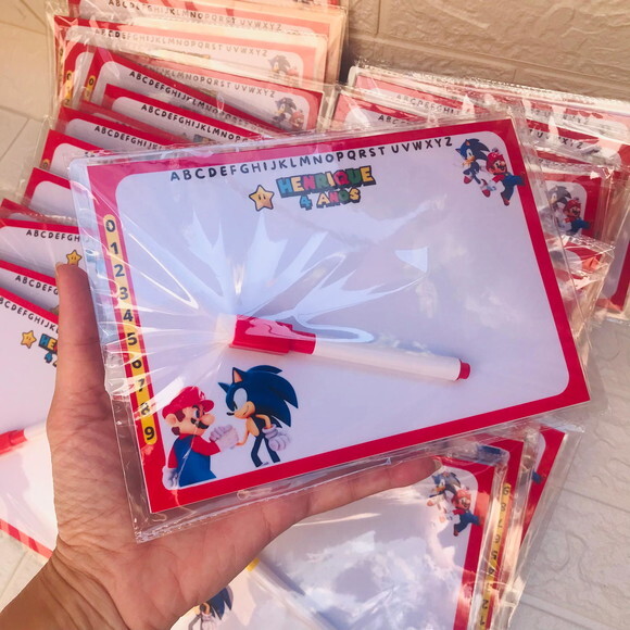 Lousa Mágica Personalizada em Diversos Temas + Caneta
