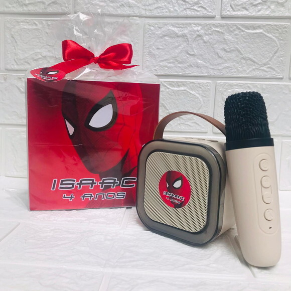 Mini Karaokê Personalizado. Kit 10 Cxs.