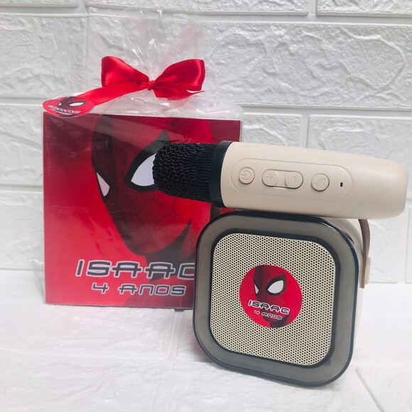Mini Karaokês Personalizados. Kit 20 Cxs.