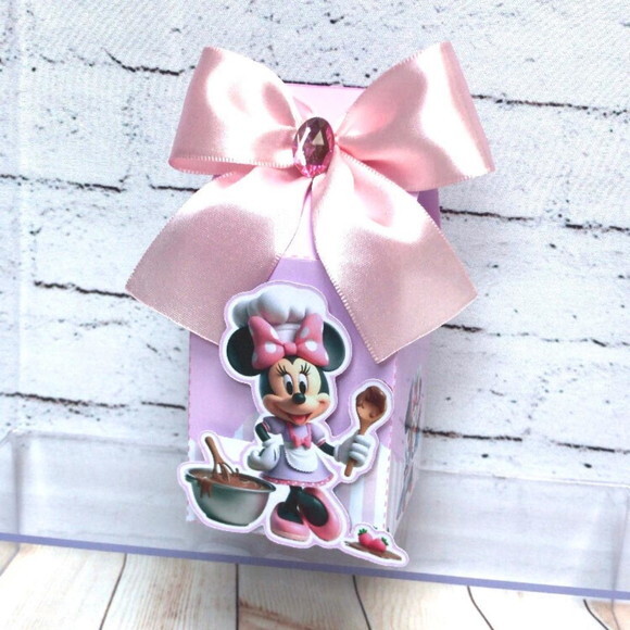 Minnie Confeiteira Kit 15 Caixas Personalizadas