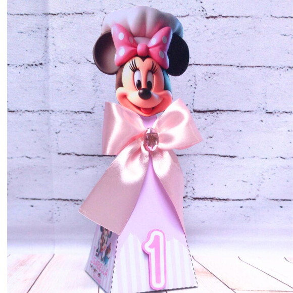Minnie Confeiteira Kit 30 Caixas Personalizadas