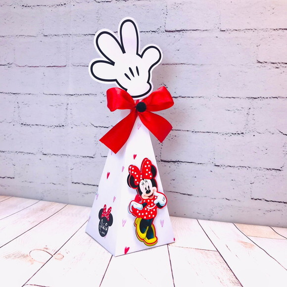 Minnie Vermelha Kit 40 Caixas Personalizadas