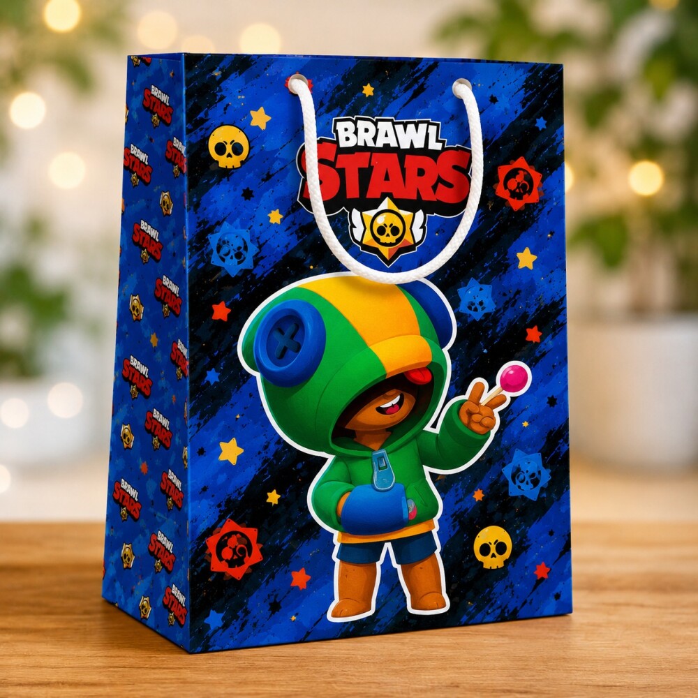 Sacolinha P Brawl star Personalizados /Lembrancinha de Festa /Ani