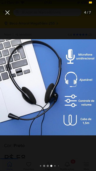 20 Fones de Ouvido com Microfone Headset Personalizado